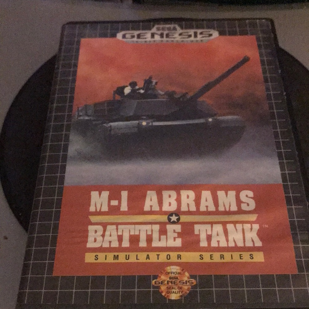 Vintage Sega Genesis M-1 Abrams Battle Tank